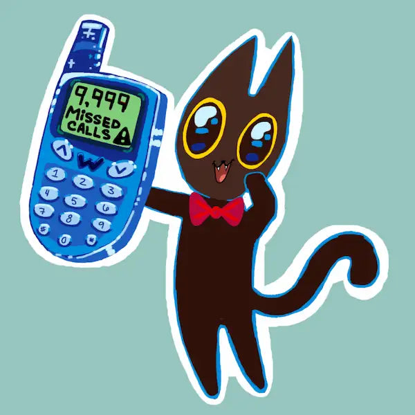 9,999 Missed Calls Sticker