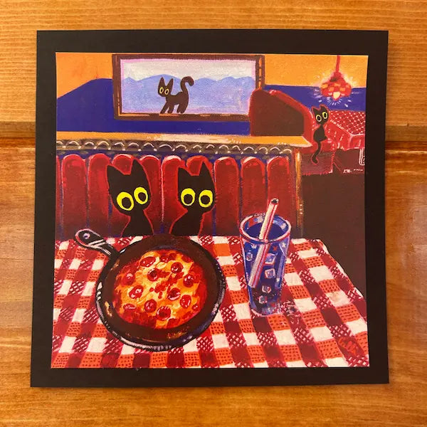 Pizza Date Art Print