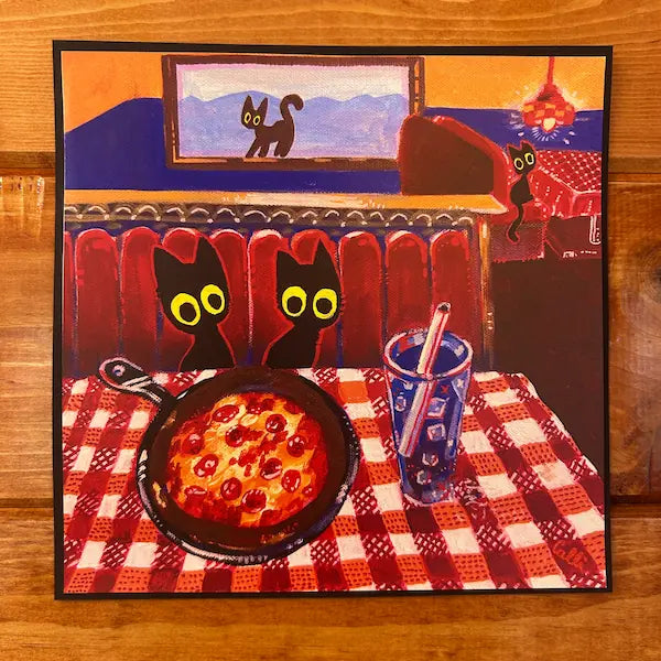 Pizza Date Art Print