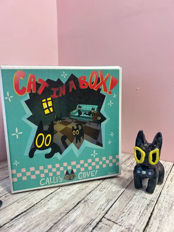 "Lil Bob" Handmade Ceramic Cat